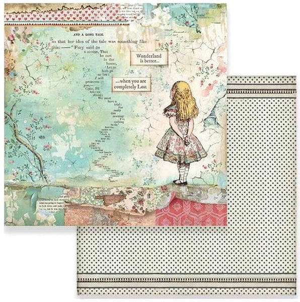 Stamperia Double-Sided Cardstock 12"X12", Alice