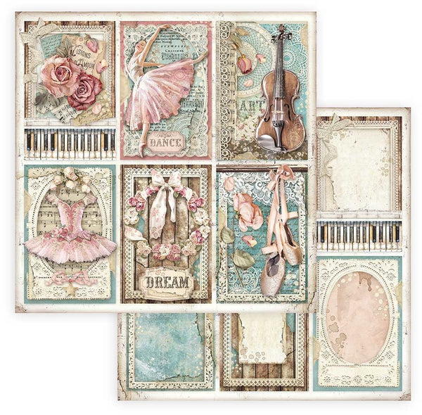 Stamperia Double-Sided Cardstock 12"X12", Cards, Passion