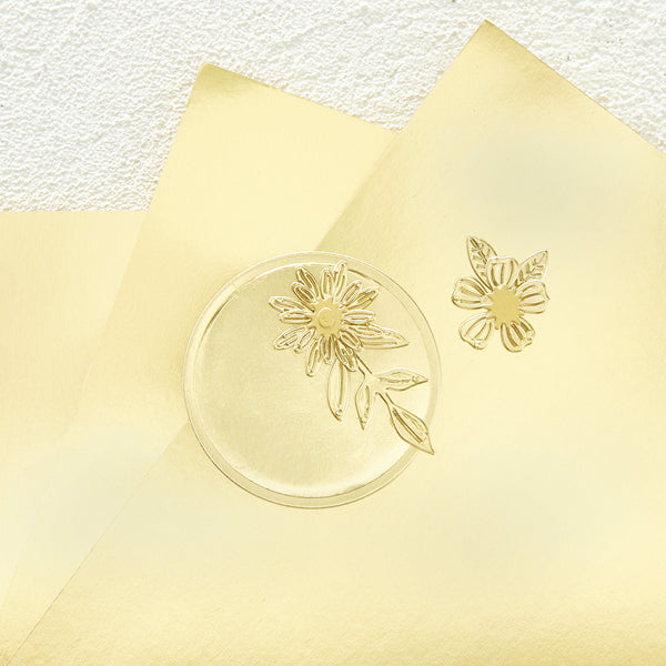 Spellbinders Color Essentials Cardstock 8.5"X11", Double-Sided Mirror Gold (111# Cover Stock)