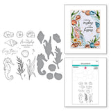 Spellbinders Stamp & Die Set, Seahorse Garden By Dawn Woleslagle (SDS-182)