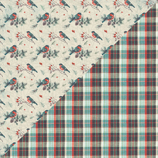 Solitude One, Double-Sided Cardstock 12"X12", #1 Winter Birds