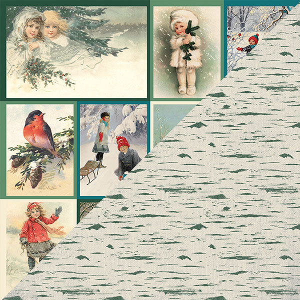 Solitude Eight, Double-Sided Cardstock 12"X12", #8 Vintage Images Cut-Aparts