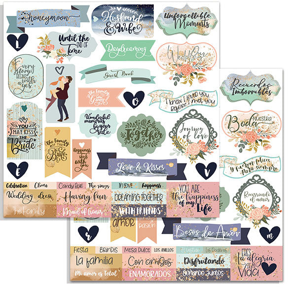 Stamperia Double-Sided Cardstock 12"X12", Quotes, Love Story