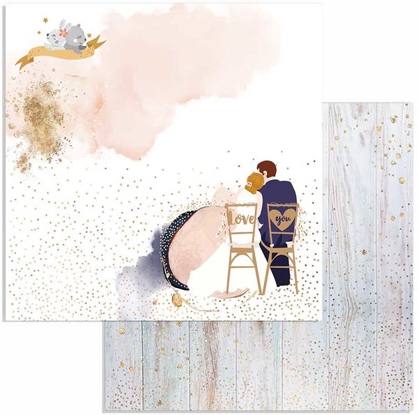Stamperia Double-Sided Cardstock 12"X12", Chairs Love You, Love Story