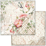 Stamperia, Double-Sided Paper Pad 12"X12" 10/Pkg, House of Roses, 10 Designs/1 Each