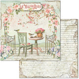 Stamperia, Double-Sided Paper Pad 12"X12" 10/Pkg, House of Roses, 10 Designs/1 Each