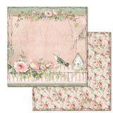 Stamperia, Double-Sided Paper Pad 12"X12" 10/Pkg, House of Roses, 10 Designs/1 Each