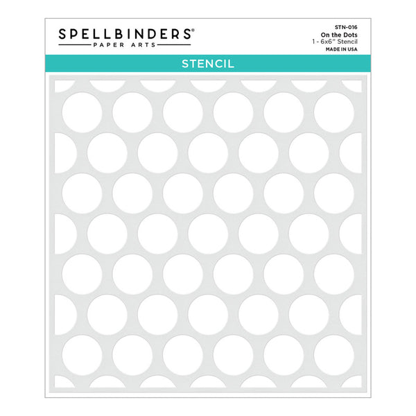 Spellbinders, On the Dots Stencil from Birthday Celebrations Collection