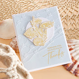 Spellbinders Glimmer Hot Foil Plate & Die, The Seahorse Kisses Collection by Dawn Wolesalagle, Seahorse Floral (GLP-371)