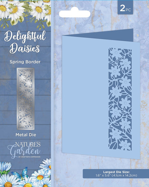 Crafter's Companion, Nature's Garden Delightful Daisies Die, Spring Border