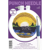 Design Works Punch Needle Kit 3.5" Round, Sunrise