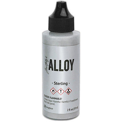 Tim Holtz Alloys Alcohol Ink 2oz, Sterling