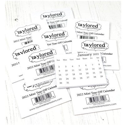 Taylored Expressions, Mini Tear-Off Calendar, 2022