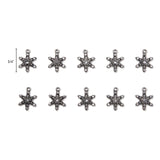 Tim Holtz Idea-Ology, Metal Adornments 10/Pkg, Snowflakes (TH94200)