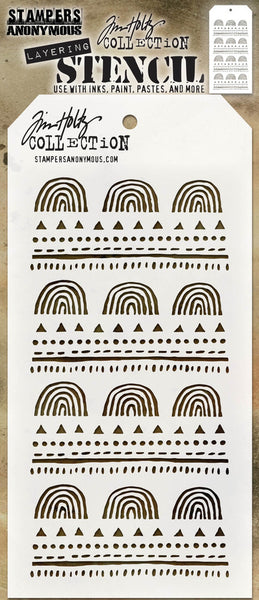 Tim Holtz Layered Stencil 4.125"X8.5", Nature