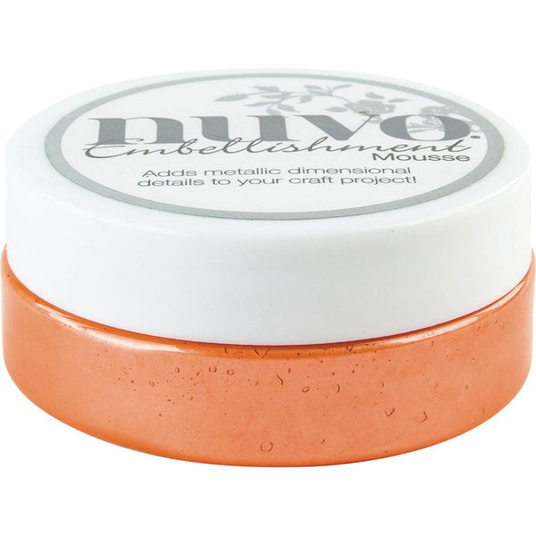 Tonic Studio, Nuvo Embellishment Mousse, Orange Blush - Scrapbooking Fairies