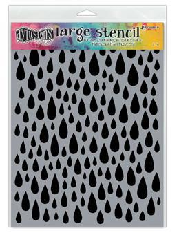 Dyan Reaveley's Dylusions Stencils 9"X12", Teardrops