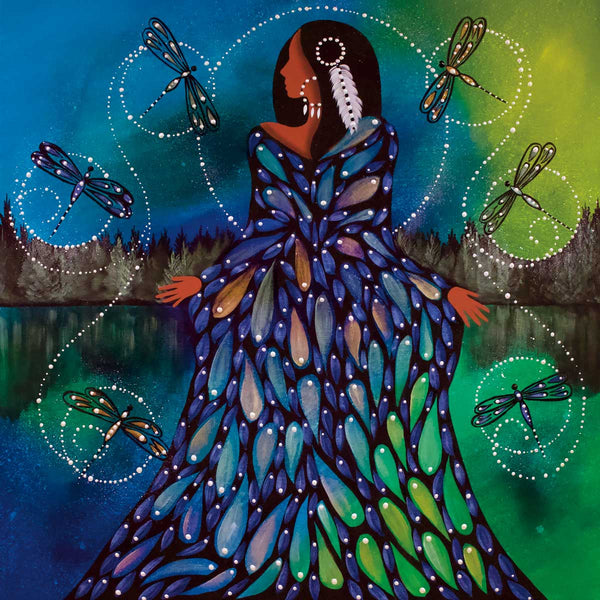 Canadian Art Prints, Indigenous Collection, Art Card, Transformation II by Betty Albert