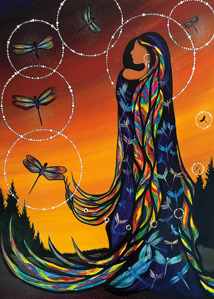 Canadian Art Prints, Indigenous Collection, Magnet, Transformation by Betty Albert