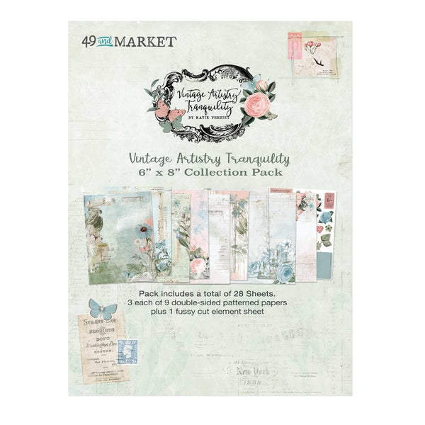 49 And Market Collection Pack 6"X8", Vintage Artistry Tranquility