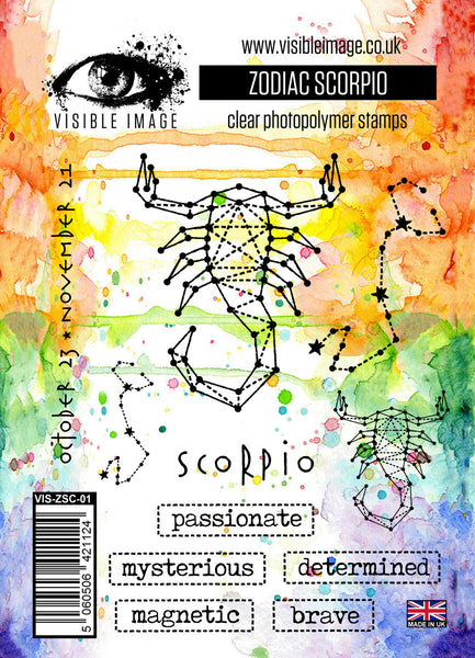 Visible Image, Zodiac, Clear Stamps, Scorpio (October 23 - November 21)