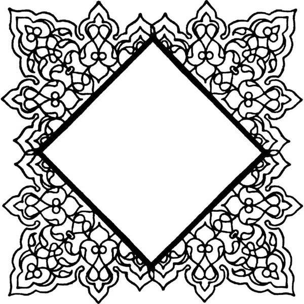 Studio 490 Wendy Vecchi Background Cling Stamp, Square Doily