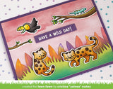 Lawn Fawn, Lawn Cuts Custom Craft Die, Slimline Tropical Leaves Border