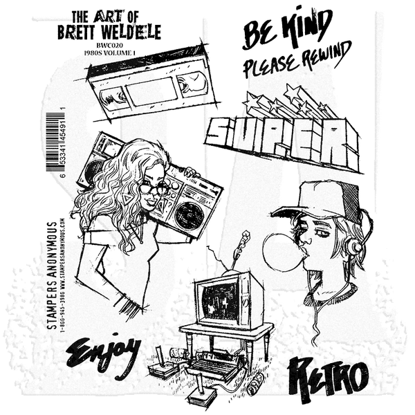 Stampers Anonymous, Brett Weldele, Cling Mount Stamps, 1980s Volume 1