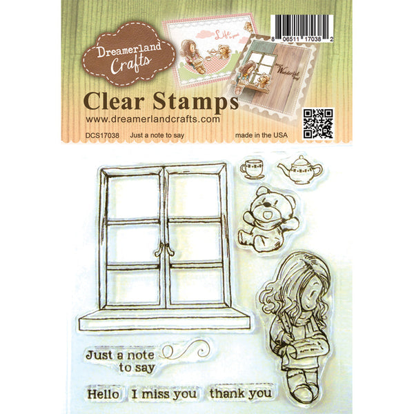 Dreamerland Crafts, Just A Note To Say, Clear Stamps - Scrapbooking Fairies