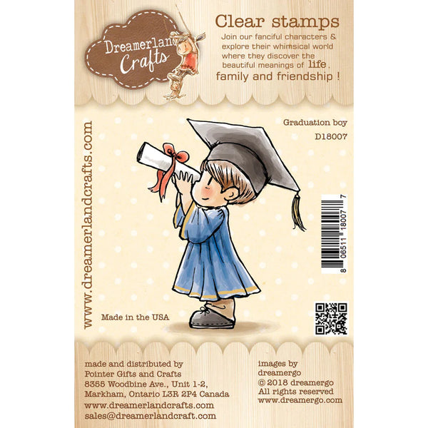 Dreamerland Crafts, Clear Stamp, Graduation Boy