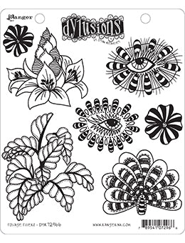 Dyan Reaveley's Dylusions Cling Stamp Collections 8.5"X7", Foliage Fillers