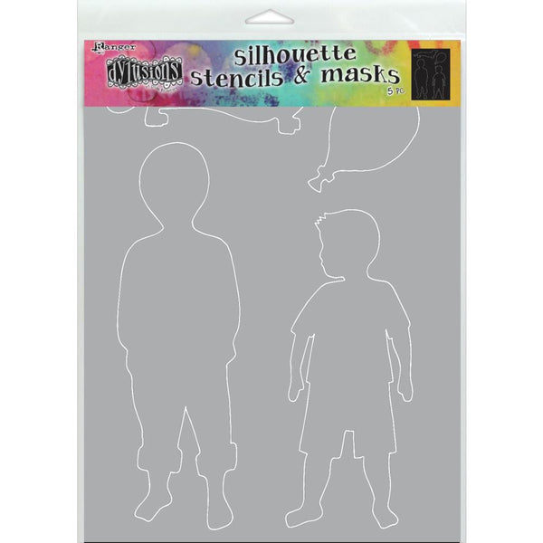 Dyan Reaveley's Dylusions Silhouette Stencils & Masks, 9"X12", Otis