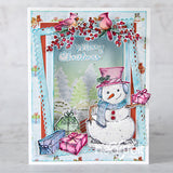 Heartfelt Creations, Countryside Cottage Collection, Cling Rubber Stamps & Dies Set Combo, Countryside Winter 'scapes