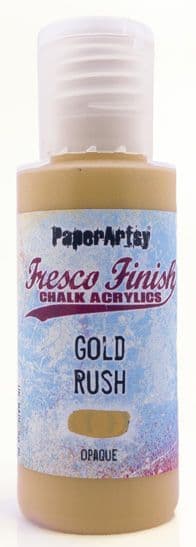 PaperArtsy, Fresco Finish Chalk Acrylics Paint - Gold Rush (Opaque), (Seth Apter}