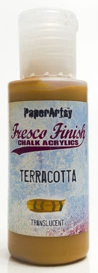 PaperArtsy, Fresco Finish Chalk Acrylics Paint - Terracotta (Translucent), (Seth Apter}