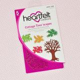 Heartfelt Creations, Countryside Cottage Collection, Cling Rubber Stamps & Dies Set Combo, Cottage Tree 'scapes