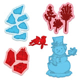 Heartfelt Creations, Countryside Cottage Collection, Cling Rubber Stamps & Dies Set Combo, Countryside Winter 'scapes