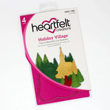Heartfelt Creations, Home for the Holidays Collection, Cling Rubber Stamp and Dies Set, Holiday Village