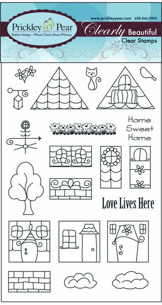 Prickley Pear, Row House, Clear Stamp - Scrapbooking Fairies