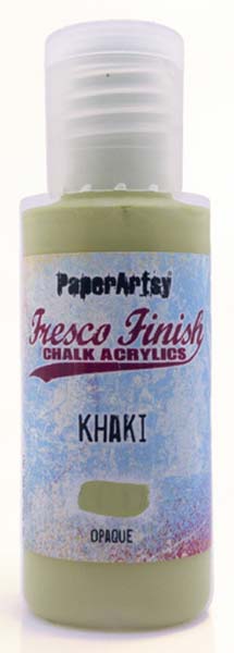 PaperArtsy, Fresco Finish Chalk Acrylics Paint - Khaki (Opaque)