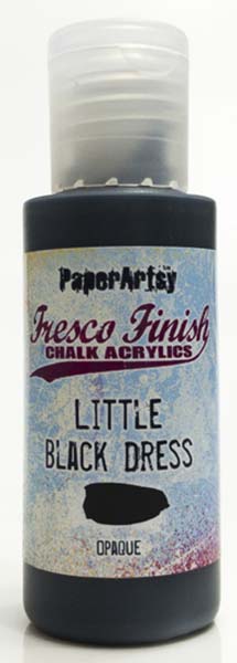 PaperArtsy, Fresco Finish Chalk Acrylics Paint - Little Black Dress (Opaque)