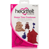 Heartfelt Creations, Beary Fun Retreat Collection, Cling Stamp & Dies Set Combo, Happy Time Treehouse Set