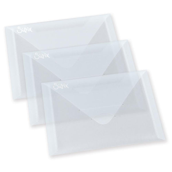 Sizzix Plastic Envelopes 3/Pkg, 6.875"X5" (654452)