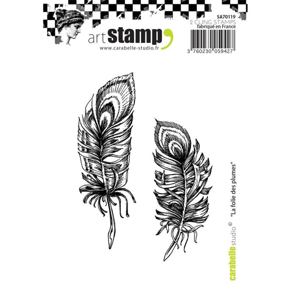 Carabelle Studio Cling Stamp A7, The Madness Of Feathers - Scrapbooking Fairies