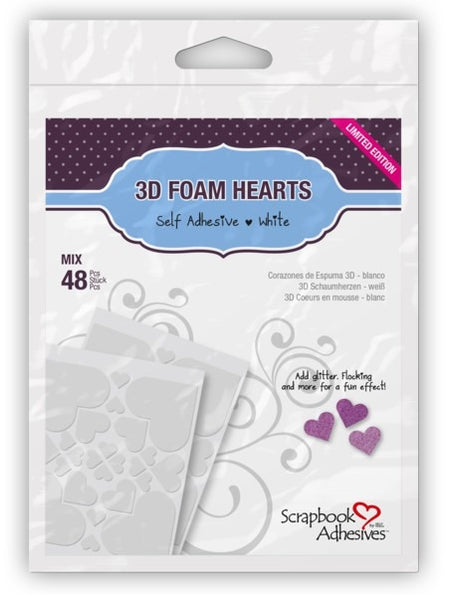 3L Adhesive, Scrapbook Adhesives, 3D Foam Hearts (01208)