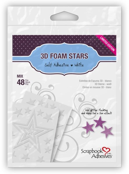 3L Adhesive, Scrapbook Adhesives, 3D Foam Stars (01211)