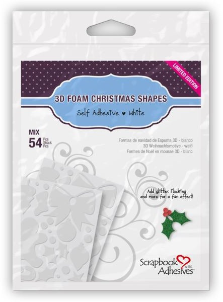 3L Adhesive, Scrapbook Adhesives, 3D Foam Christmas Shapes (01217)