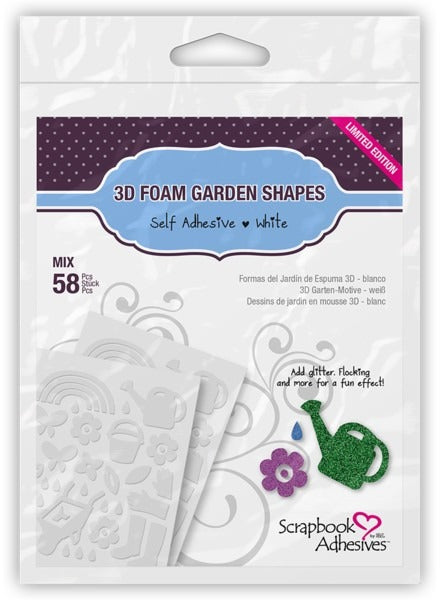 3L Adhesive, Scrapbook Adhesives, 3D Garden Shapes (#01218)