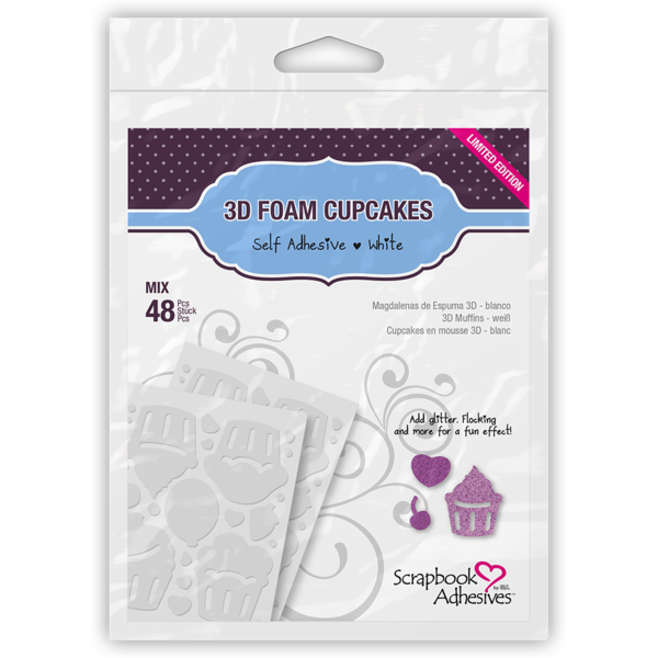 3L Adhesive, Scrapbook Adhesives, 3D Foam Cupcakes (01219)