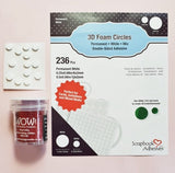 Scrapbook Adhesives 3D Foam Circles, White, Assorted Sizes (01226)